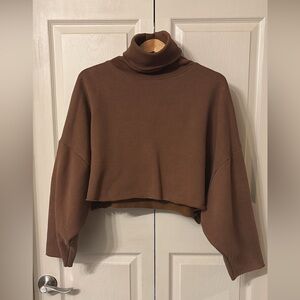Oak + Fort Brown Turtleneck Sweater